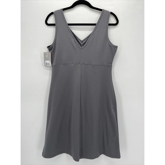Eddie Bauer Gray Shirred Bust Knit Sarah Dress - Picture 4 of 7
